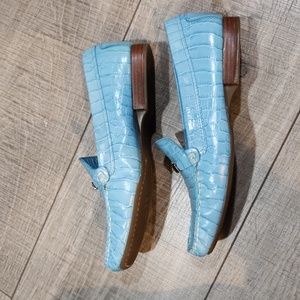 RALPH LAUREN LEATHER ALLIGATOR DRIVING SHOE. SIZE 10